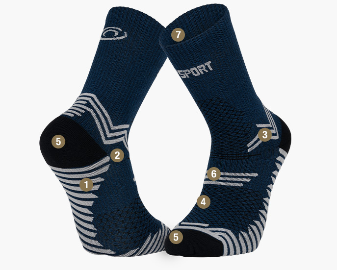 Socks TRAIL ULTRA + Blue/Grey